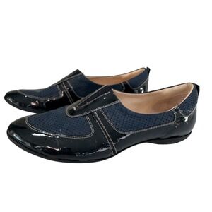 SESTO MEUCCI Womens Baldix Calf Patent Leather Slip On Flat ITALY Womens Size 9